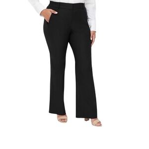 Lane Bryant THE 4 SEASON BOOT High Rise Black Pants Women's Size 20 Short